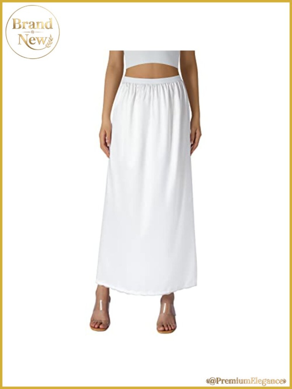 Satin Half Slip Women Under Dress Plus Size Solid Color